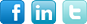 Facebook, LinkedIn, Twitter
